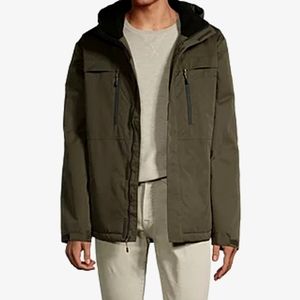 Free Country Mens Midweight Ski Jacket, Size Small, Color Dark Olive